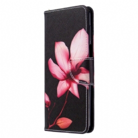 Folio-hoesje voor Xiaomi Redmi Note 9S / Note 9 Pro Roze Bloem