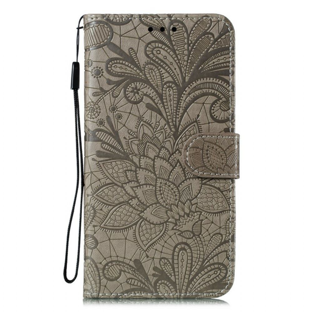 Folio-hoesje voor Xiaomi Redmi Note 9S / Note 9 Pro Tribale Bloemen