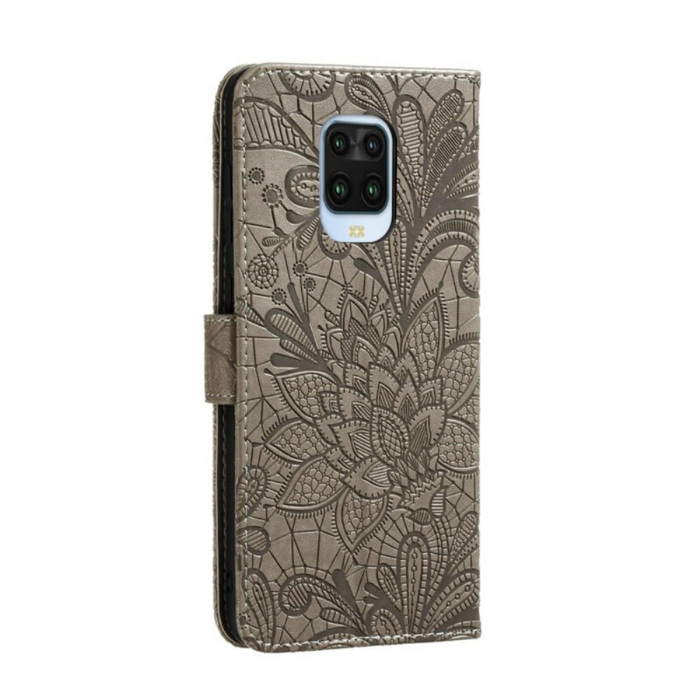 Folio-hoesje voor Xiaomi Redmi Note 9S / Note 9 Pro Tribale Bloemen