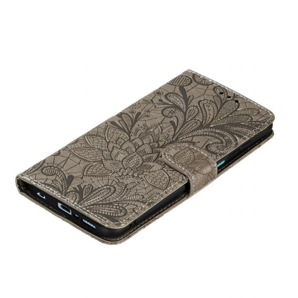 Folio-hoesje voor Xiaomi Redmi Note 9S / Note 9 Pro Tribale Bloemen