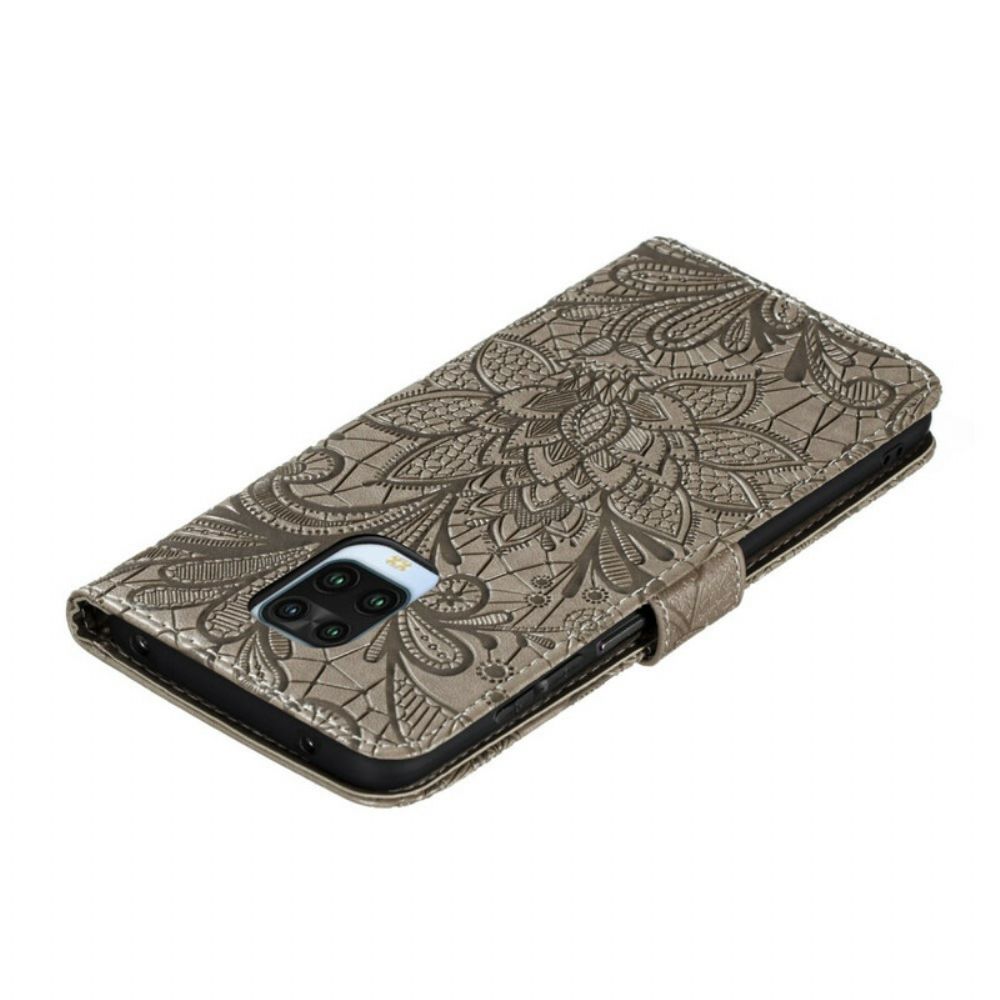 Folio-hoesje voor Xiaomi Redmi Note 9S / Note 9 Pro Tribale Bloemen