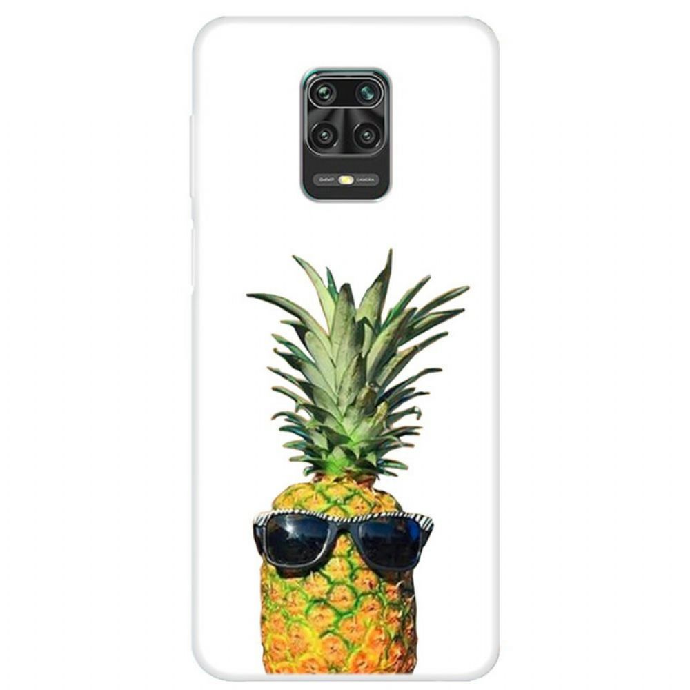 Hoesje voor Xiaomi Redmi Note 9S / Note 9 Pro Bril Ananas