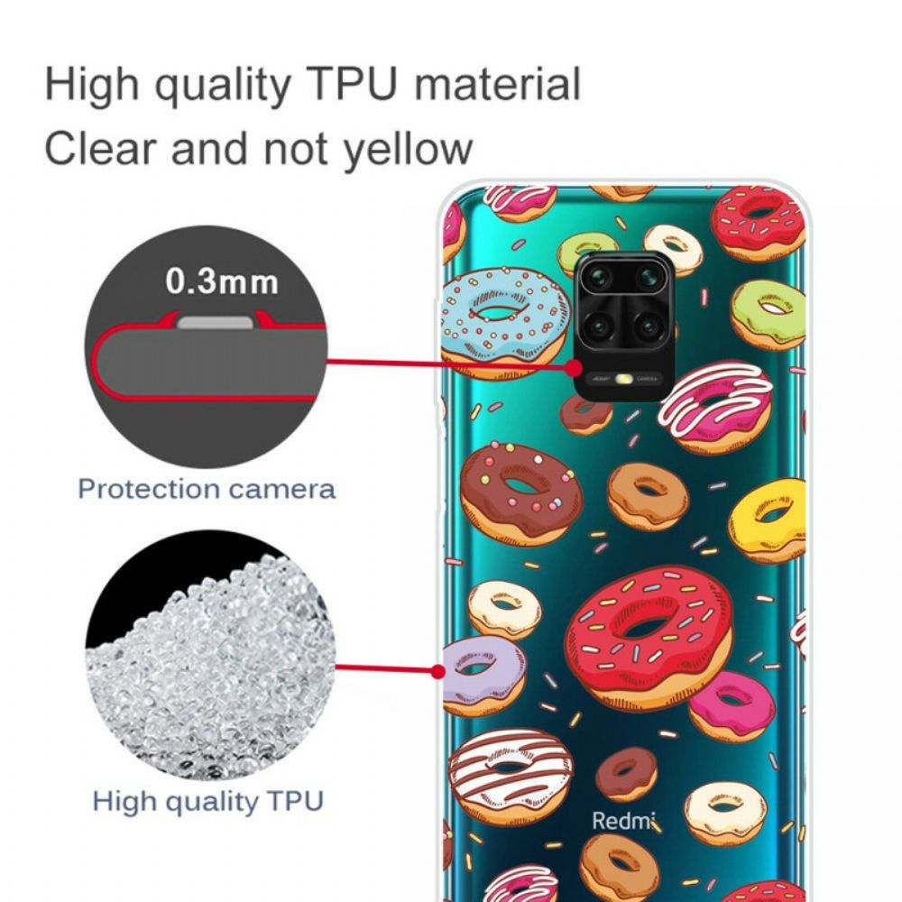 Hoesje voor Xiaomi Redmi Note 9S / Note 9 Pro Liefde Donuts