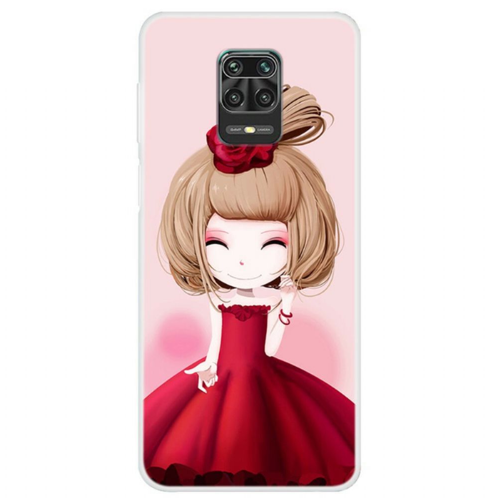 Hoesje voor Xiaomi Redmi Note 9S / Note 9 Pro Manga Dame