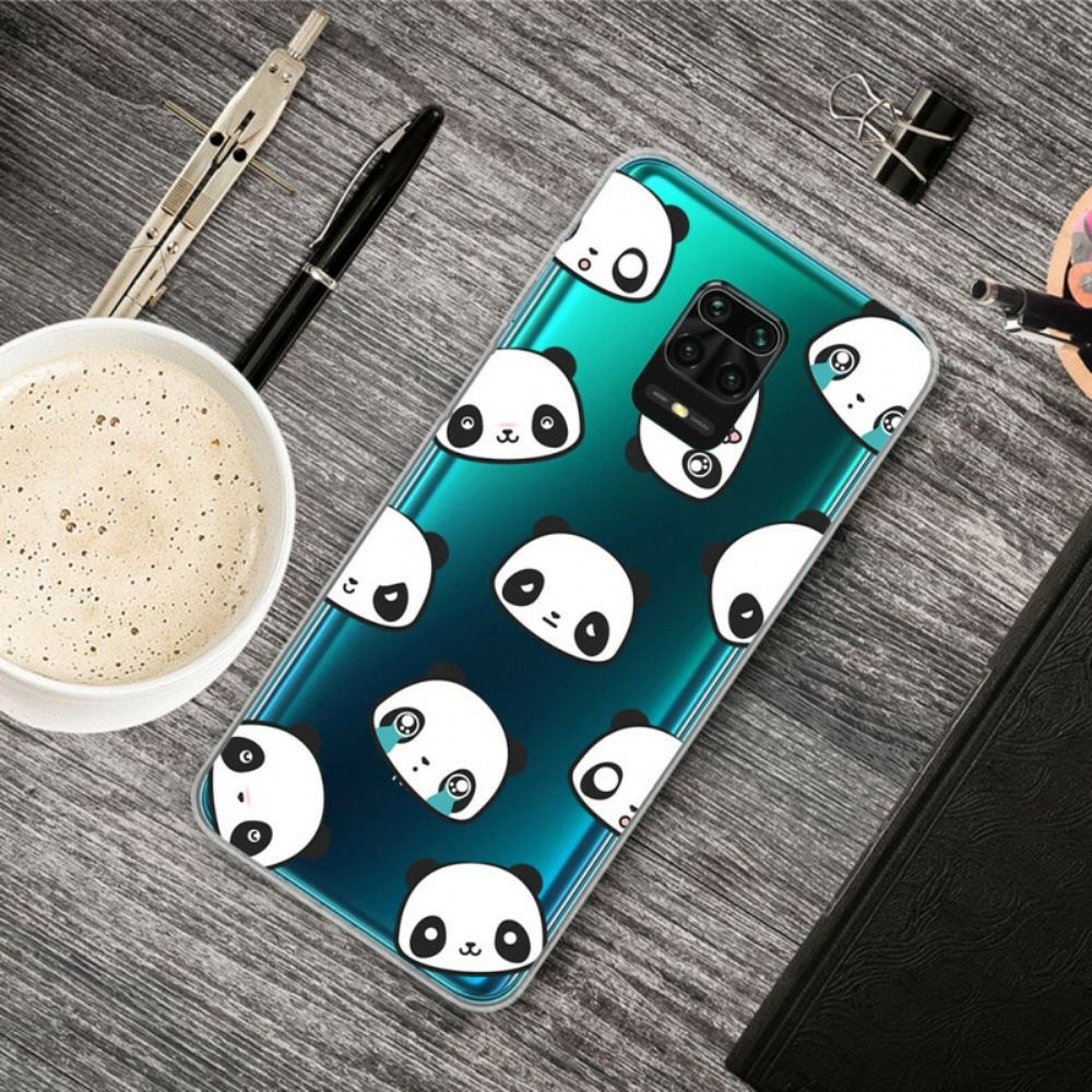 Hoesje voor Xiaomi Redmi Note 9S / Note 9 Pro Sentimentele Panda's