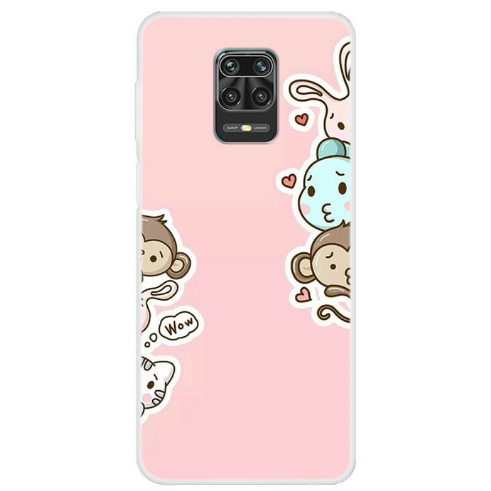 Hoesje voor Xiaomi Redmi Note 9S / Note 9 Pro Wauw Dieren