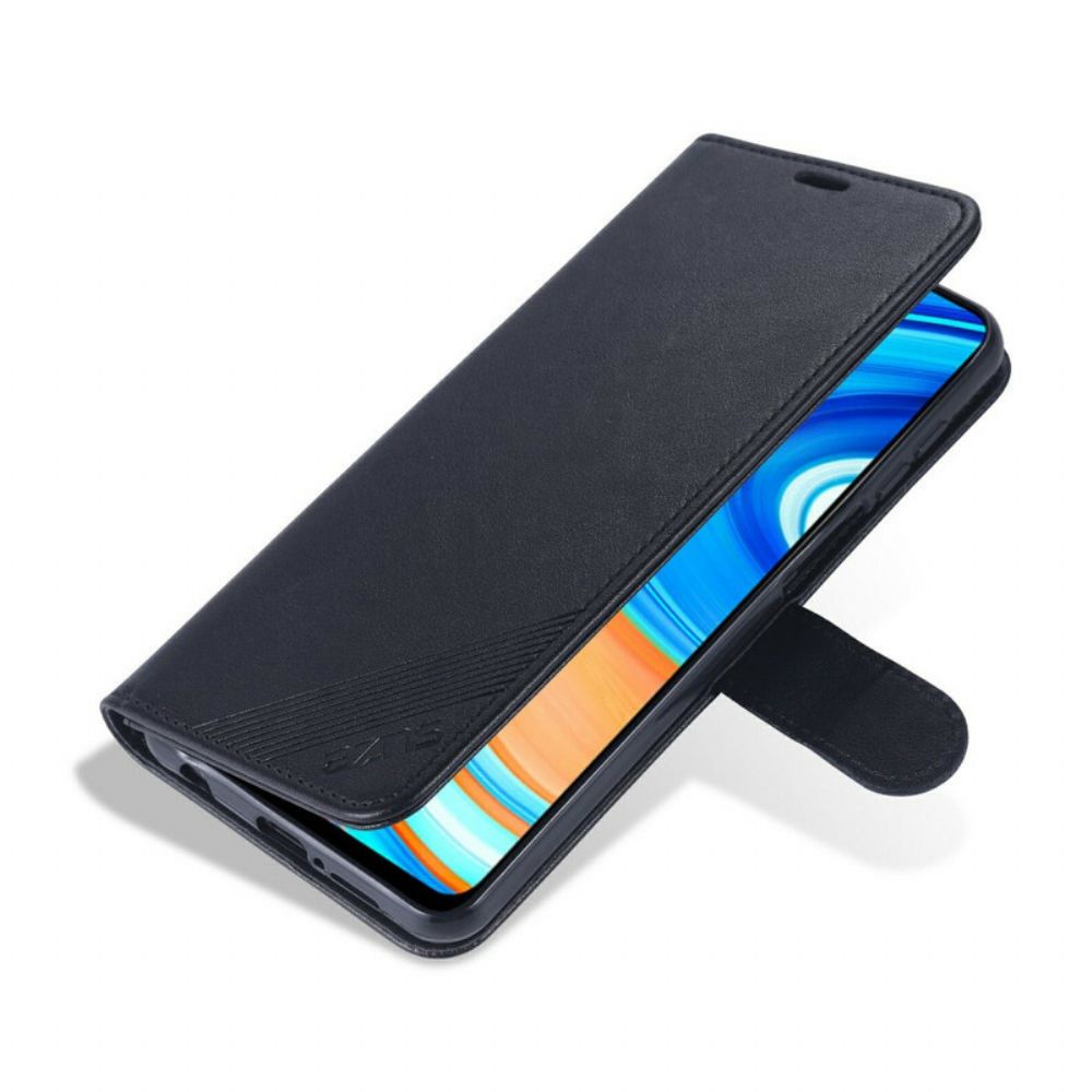 Leren Hoesje voor Xiaomi Redmi Note 9S / Note 9 Pro Azns Kunstleer