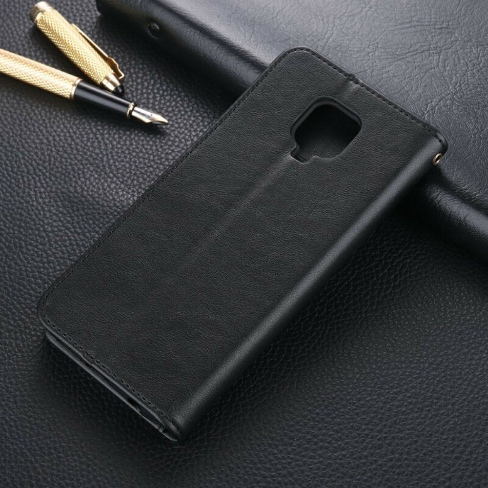 Leren Hoesje voor Xiaomi Redmi Note 9S / Note 9 Pro Azns Kunstleer