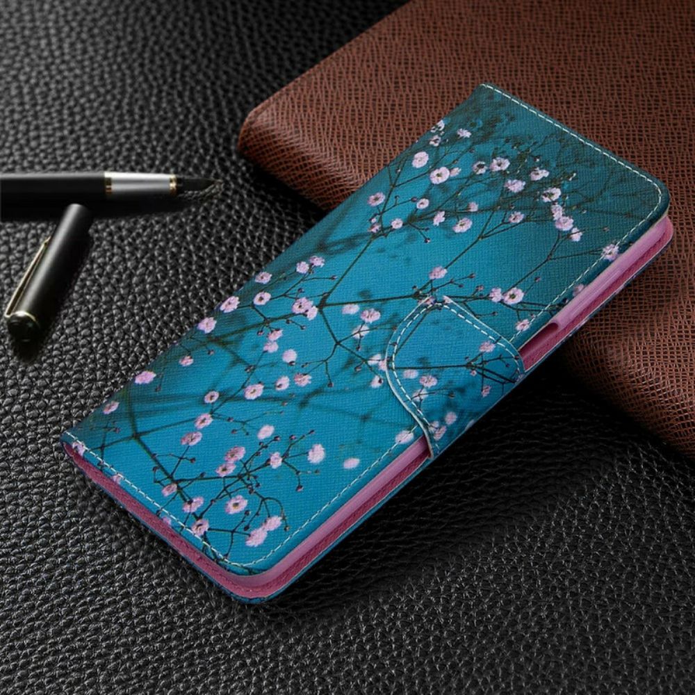 Leren Hoesje voor Xiaomi Redmi Note 9S / Note 9 Pro Bloeiende Boom