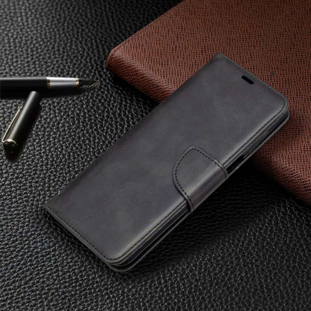 Leren Hoesje voor Xiaomi Redmi Note 9S / Note 9 Pro Met Ketting Leren Bandstijl