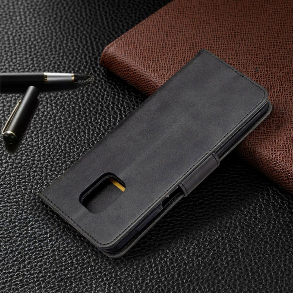 Leren Hoesje voor Xiaomi Redmi Note 9S / Note 9 Pro Met Ketting Leren Bandstijl