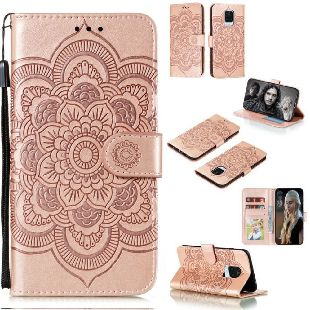 Leren Hoesje voor Xiaomi Redmi Note 9S / Note 9 Pro Volledige Mandala