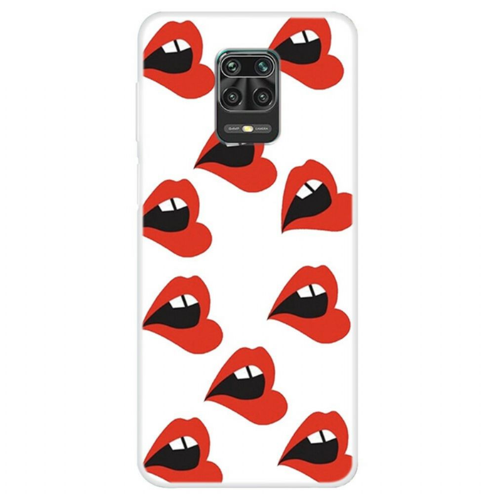 Telefoonhoesje voor Xiaomi Redmi Note 9S / Note 9 Pro Dikke Lippen