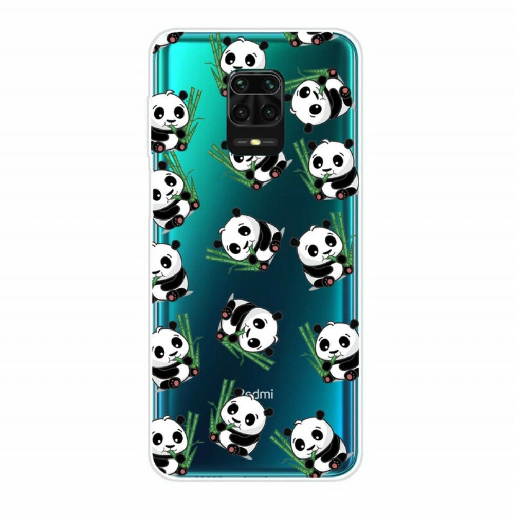 Telefoonhoesje voor Xiaomi Redmi Note 9S / Note 9 Pro Kleine Panda's