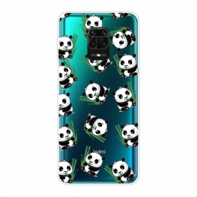 Telefoonhoesje voor Xiaomi Redmi Note 9S / Note 9 Pro Kleine Panda's