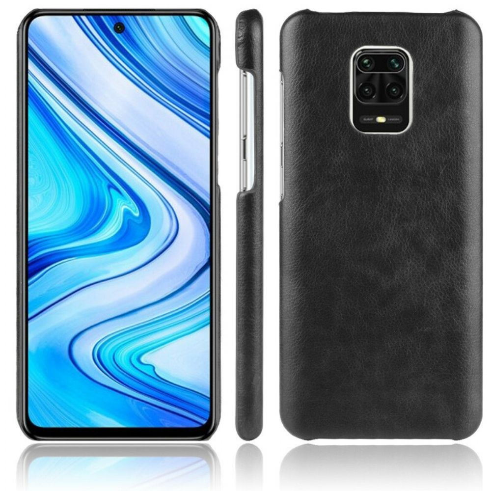 Telefoonhoesje voor Xiaomi Redmi Note 9S / Note 9 Pro Lichi Leereffect