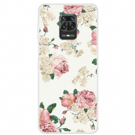 Telefoonhoesje voor Xiaomi Redmi Note 9S / Note 9 Pro Vrijheidsbloemen