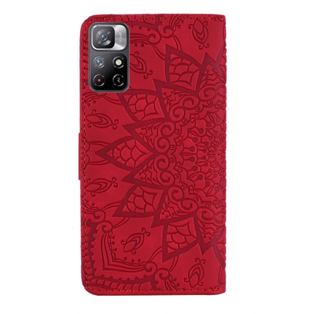 Folio-hoesje voor Poco M4 Pro 5G Barokke Mandala