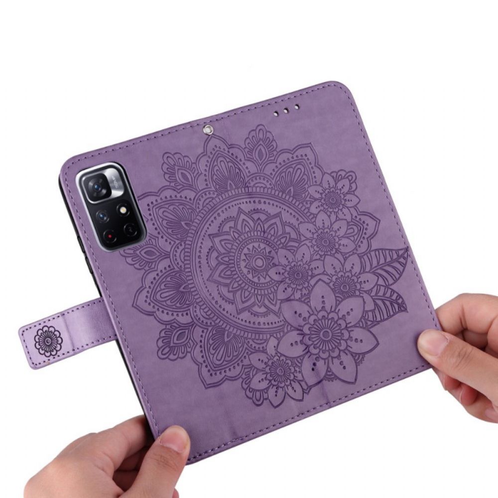 Folio-hoesje voor Poco M4 Pro 5G Bloemenmandala