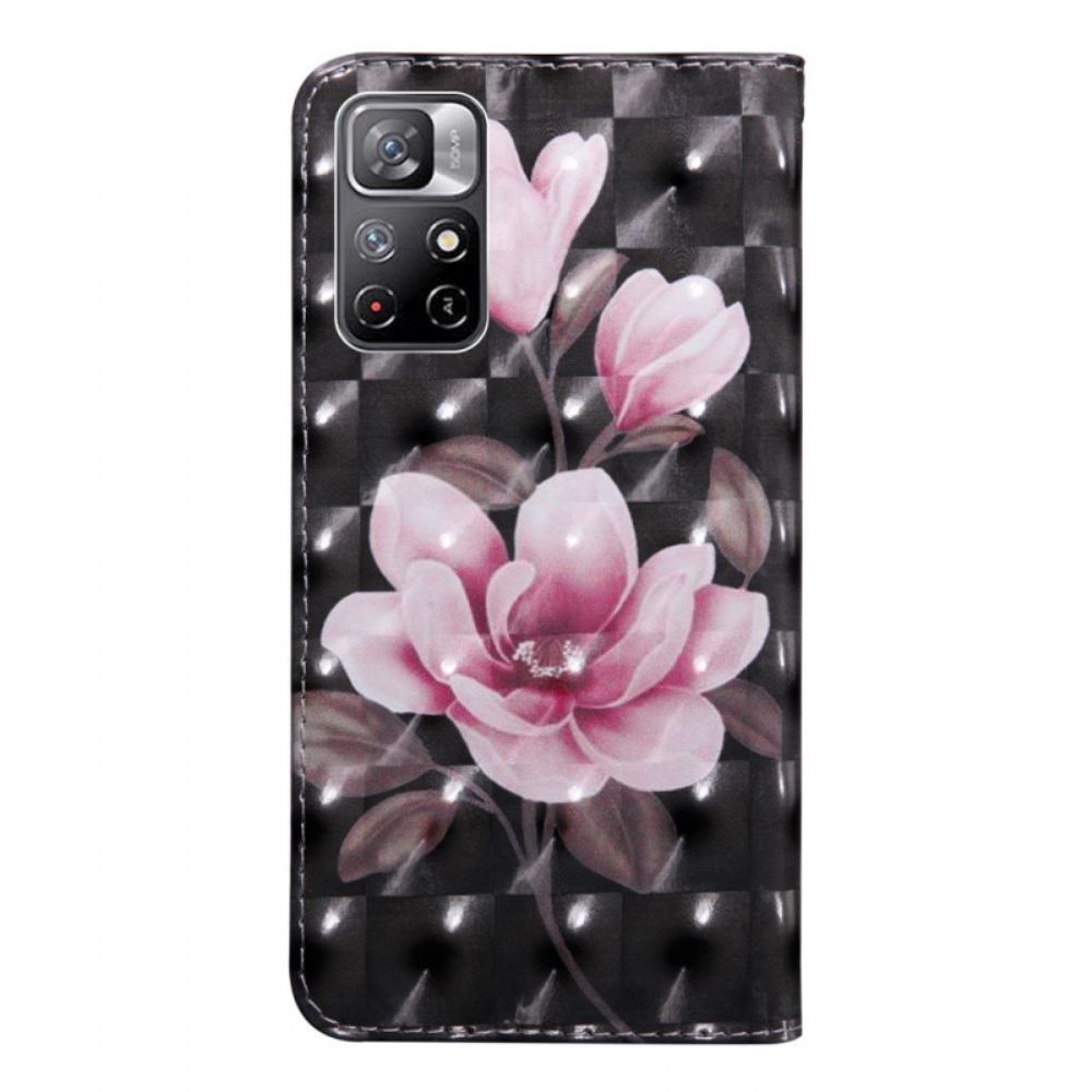 Folio-hoesje voor Poco M4 Pro 5G Bloesem Bloemen