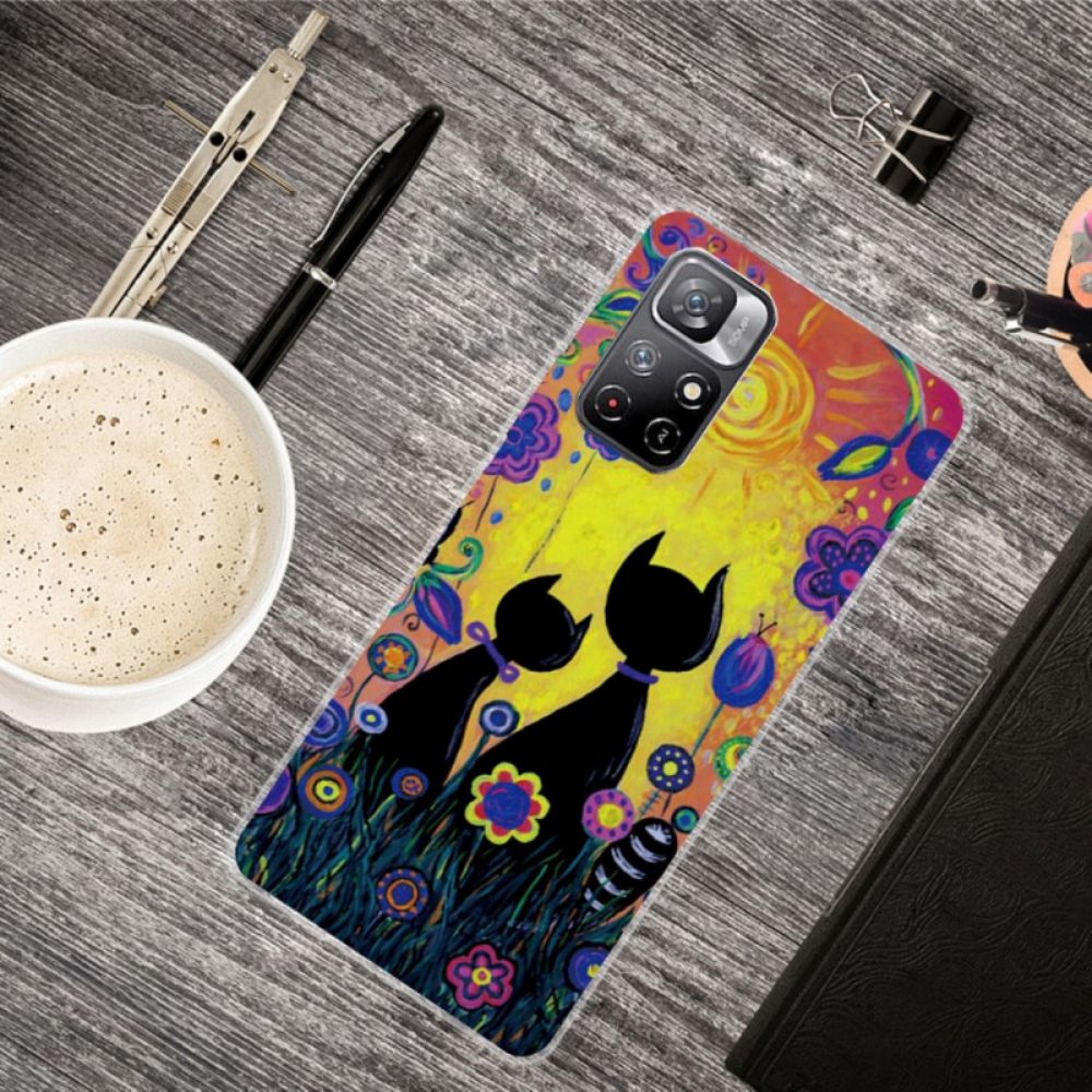 Hoesje voor Poco M4 Pro 5G Cartoon Kat