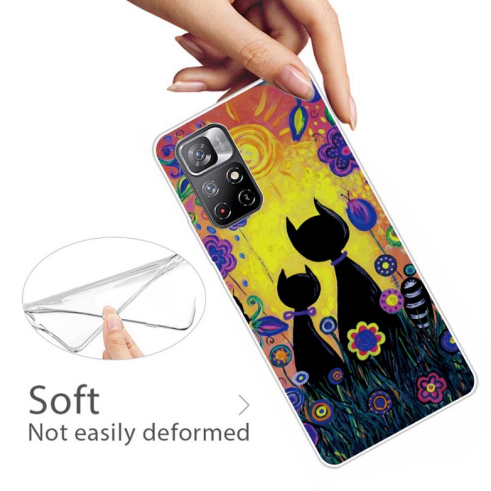 Hoesje voor Poco M4 Pro 5G Cartoon Kat