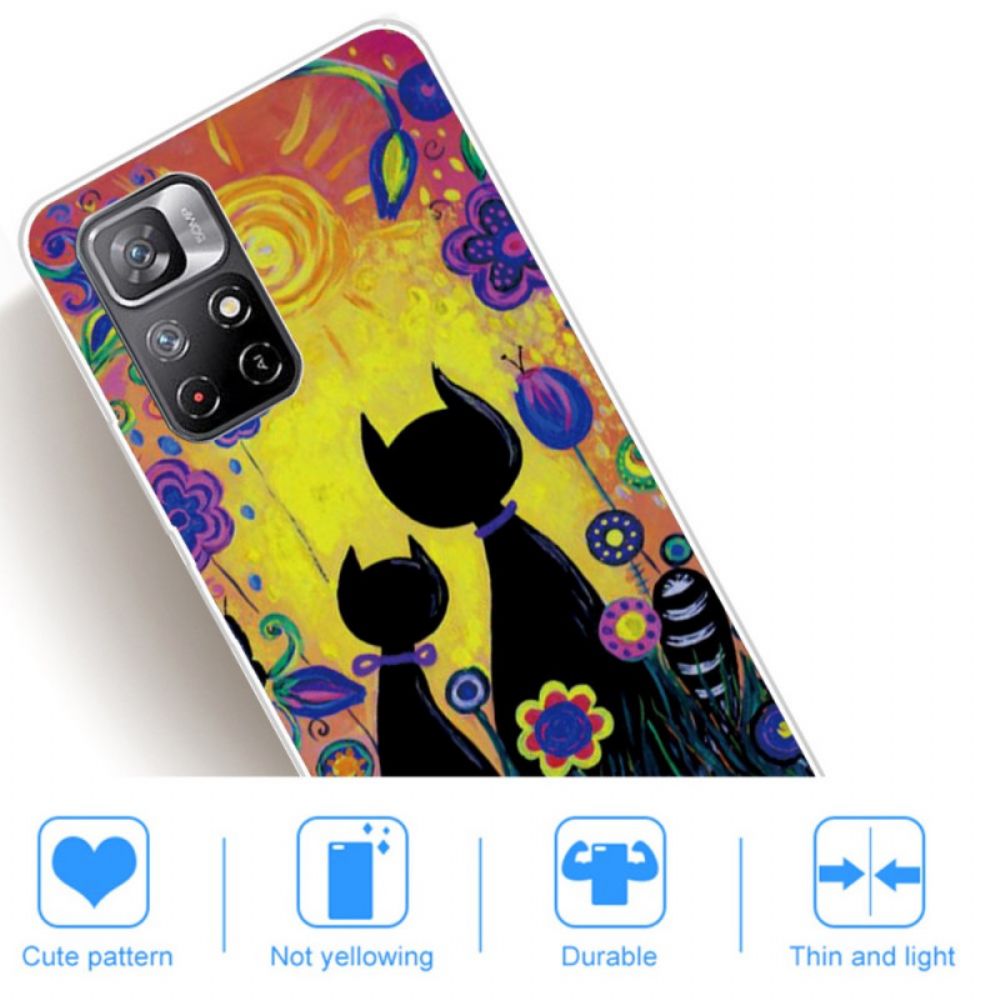 Hoesje voor Poco M4 Pro 5G Cartoon Kat