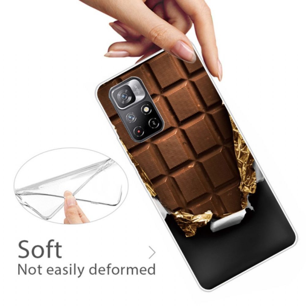 Hoesje voor Poco M4 Pro 5G Chocolade Flexibel