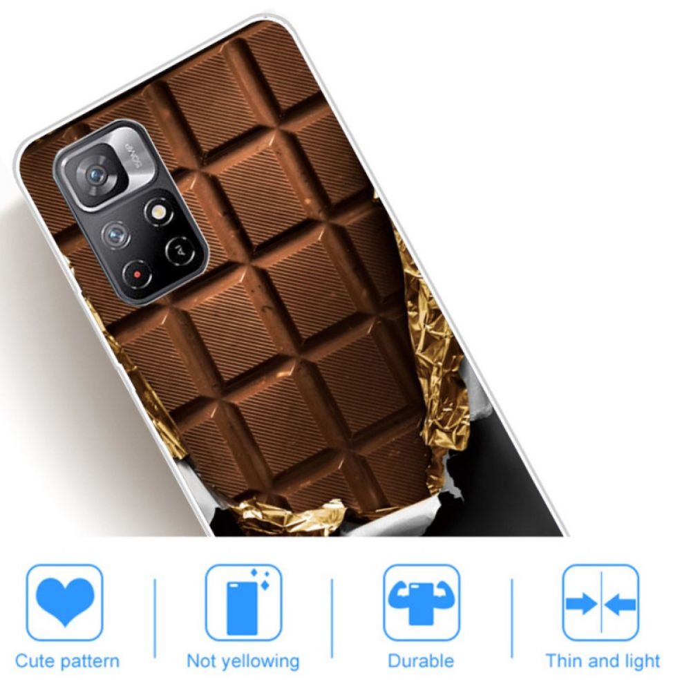 Hoesje voor Poco M4 Pro 5G Chocolade Flexibel