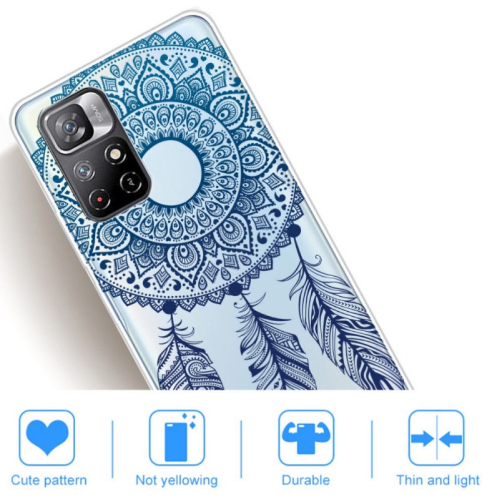 Hoesje voor Poco M4 Pro 5G Enkelvoudige Bloemenmandala