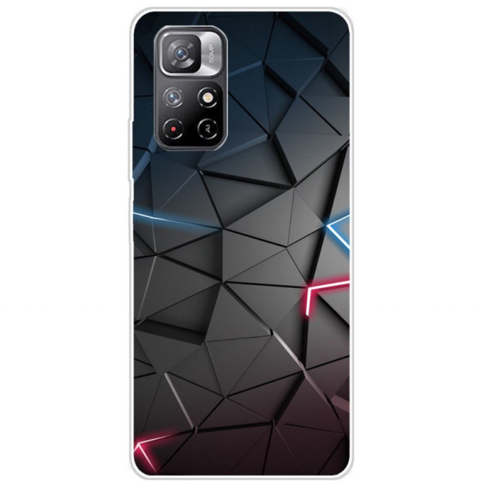 Hoesje voor Poco M4 Pro 5G Flexibele Geometrie