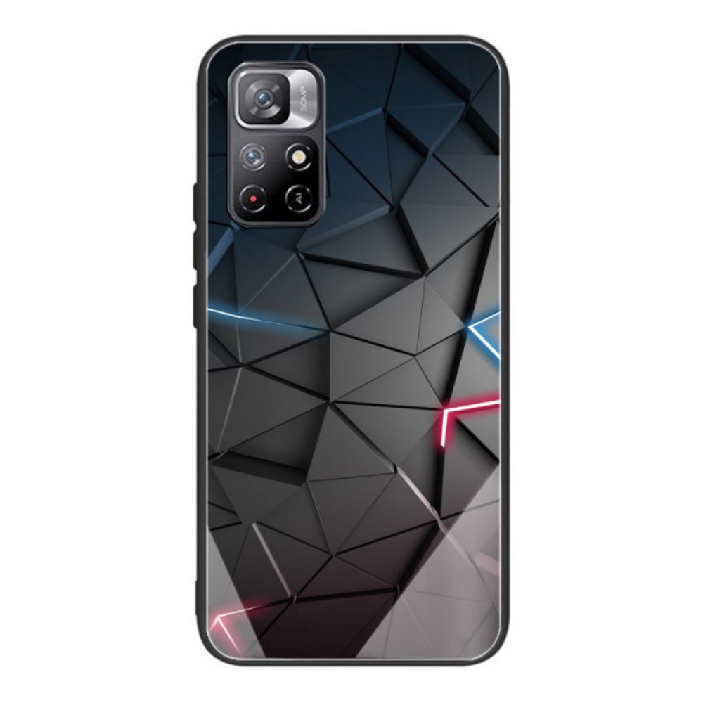 Hoesje voor Poco M4 Pro 5G Geometrie Van Gehard Glas