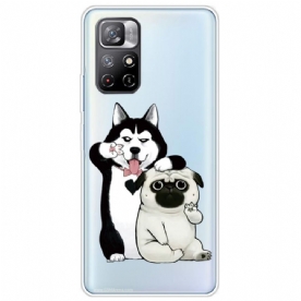 Hoesje voor Poco M4 Pro 5G Grappige Honden