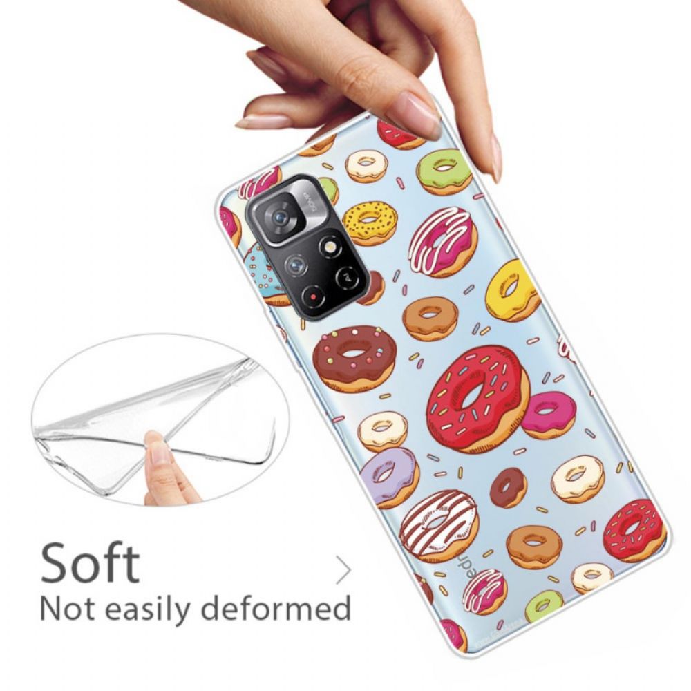 Hoesje voor Poco M4 Pro 5G Liefde Donuts