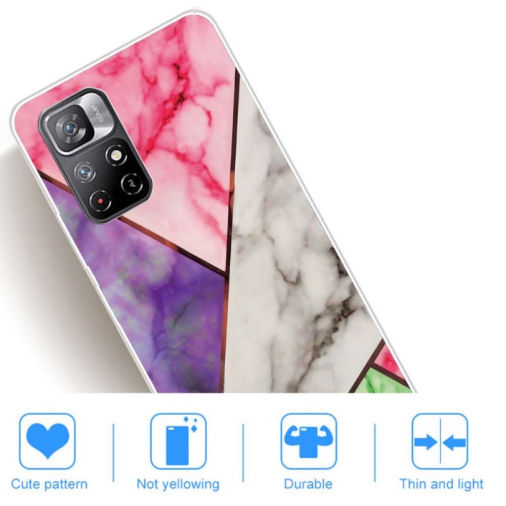 Hoesje voor Poco M4 Pro 5G Premium Marmer