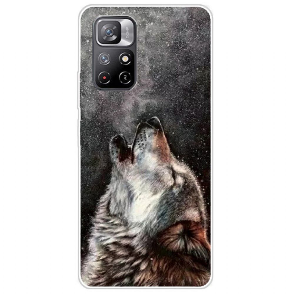 Hoesje voor Poco M4 Pro 5G Sublieme Wolf