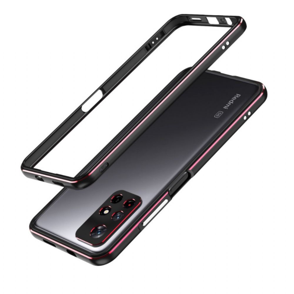 Telefoonhoesje voor Poco M4 Pro 5G Bescherming Hoesje Bumperframe En Achterste Fotomodule Bescherming