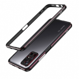 Telefoonhoesje voor Poco M4 Pro 5G Bescherming Hoesje Bumperframe En Achterste Fotomodule Bescherming