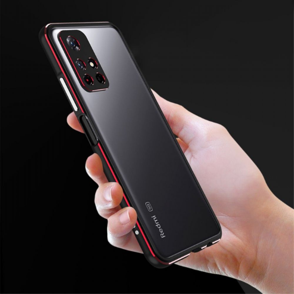 Telefoonhoesje voor Poco M4 Pro 5G Bescherming Hoesje Bumperframe En Achterste Fotomodule Bescherming