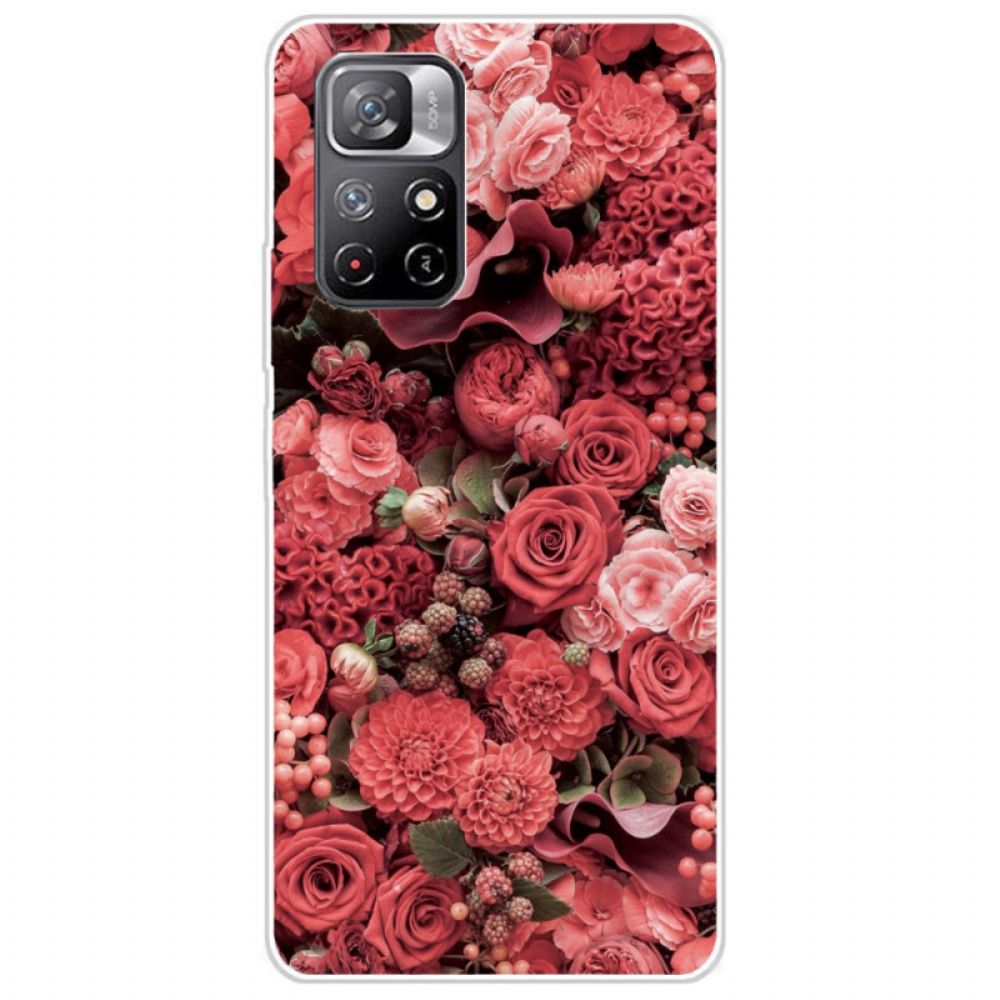 Telefoonhoesje voor Poco M4 Pro 5G Intense Bloemen