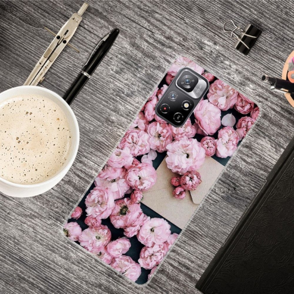 Telefoonhoesje voor Poco M4 Pro 5G Intense Bloemen