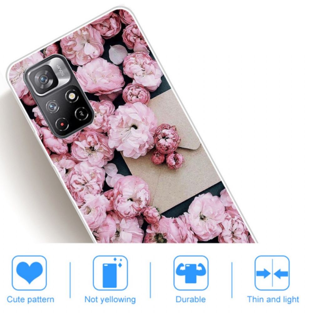 Telefoonhoesje voor Poco M4 Pro 5G Intense Bloemen