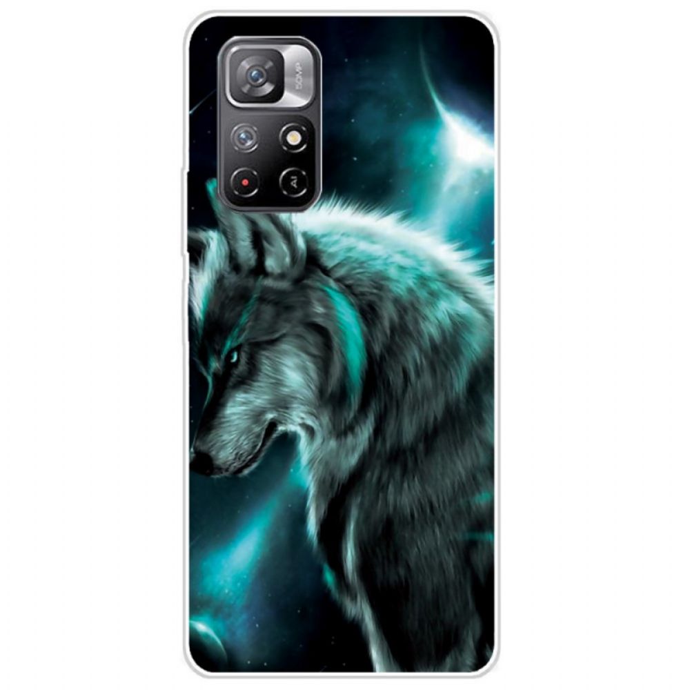 Telefoonhoesje voor Poco M4 Pro 5G Koninklijke Wolf