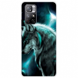 Telefoonhoesje voor Poco M4 Pro 5G Koninklijke Wolf