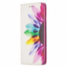 Bescherming Hoesje voor Samsung Galaxy A52 4G / A52 5G / A52s 5G Folio-hoesje Aquarel Bloem