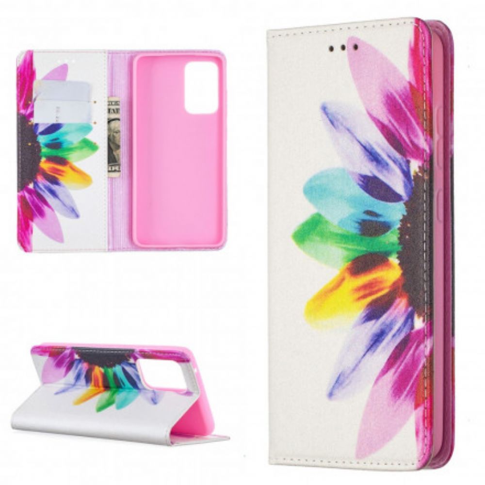 Bescherming Hoesje voor Samsung Galaxy A52 4G / A52 5G / A52s 5G Folio-hoesje Aquarel Bloem