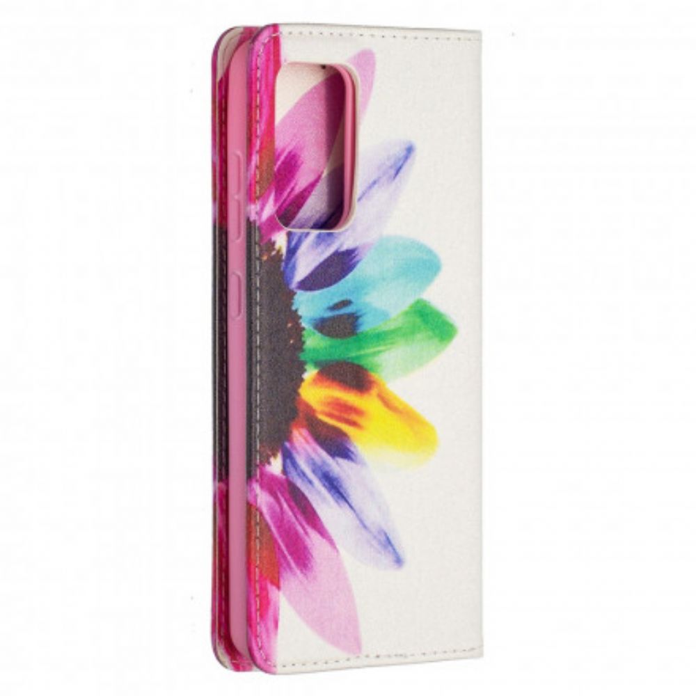 Bescherming Hoesje voor Samsung Galaxy A52 4G / A52 5G / A52s 5G Folio-hoesje Aquarel Bloem