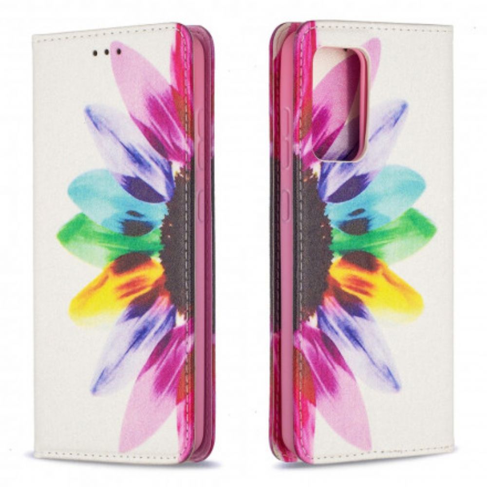 Bescherming Hoesje voor Samsung Galaxy A52 4G / A52 5G / A52s 5G Folio-hoesje Aquarel Bloem