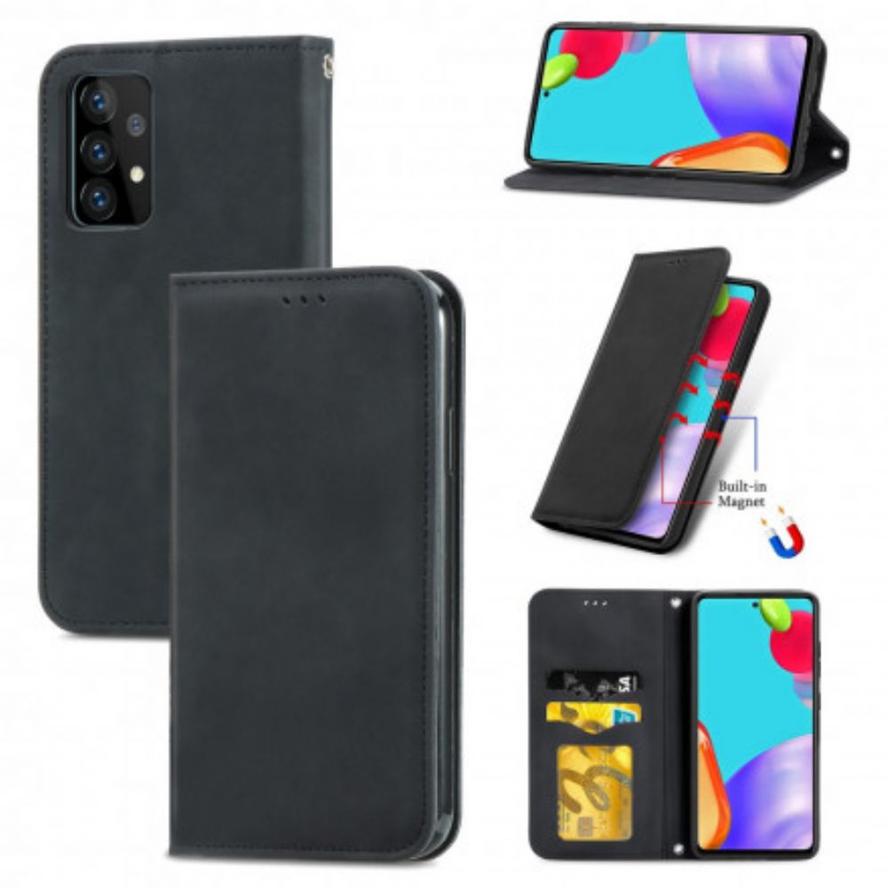 Bescherming Hoesje voor Samsung Galaxy A52 4G / A52 5G / A52s 5G Folio-hoesje Chique Leereffect