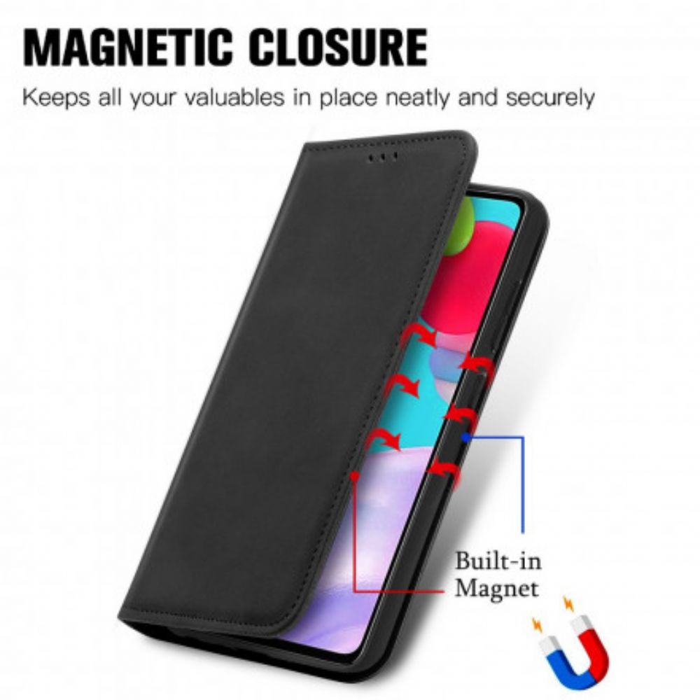 Bescherming Hoesje voor Samsung Galaxy A52 4G / A52 5G / A52s 5G Folio-hoesje Chique Leereffect